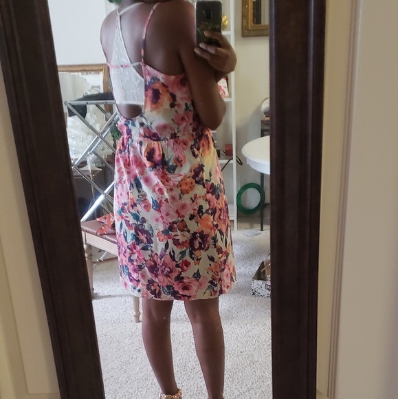 2 for $10 / Floral Silk like Dress - Picture 6 of 6